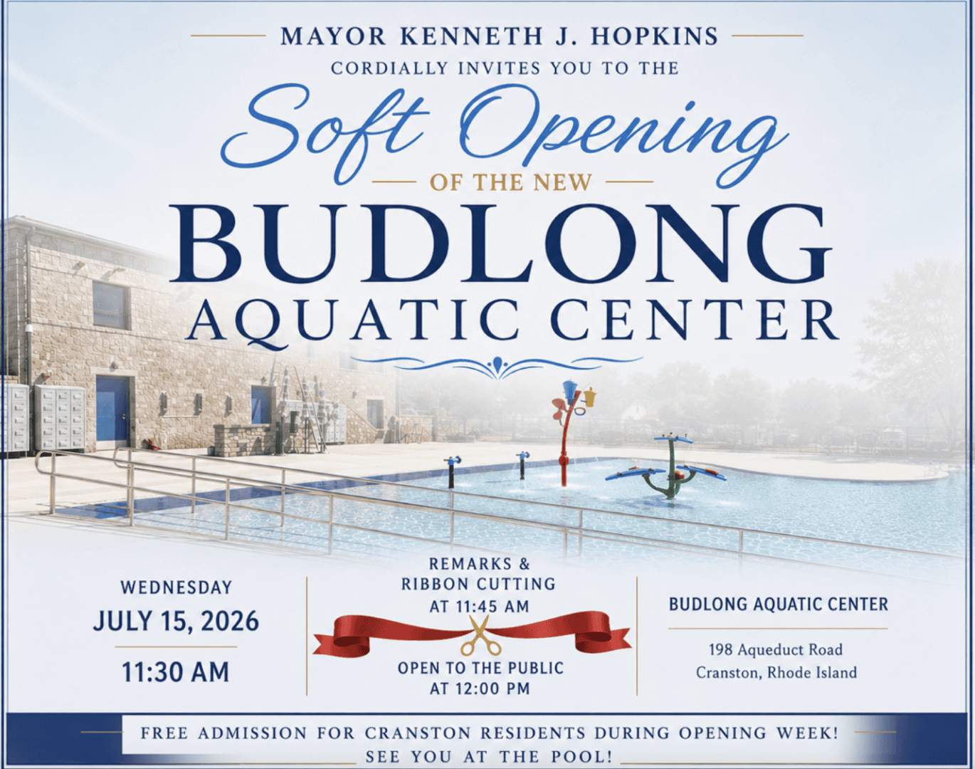 Budlong Pool opening