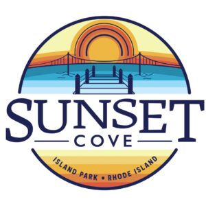 logo of sunset cove, portsmouth, ri