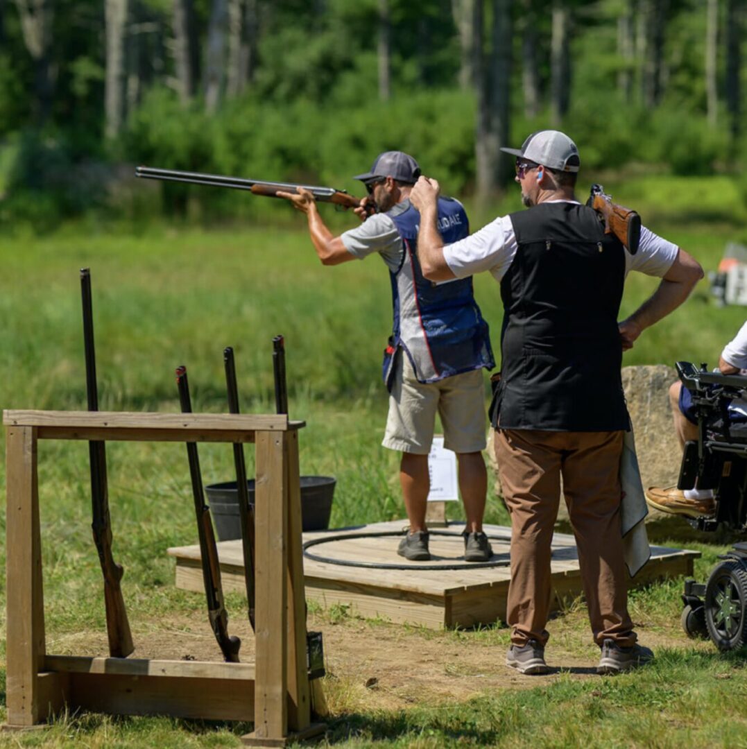 Sporting-clays competition at The Preserve Sporting Club & Resort in Richmond, Rhode Island.