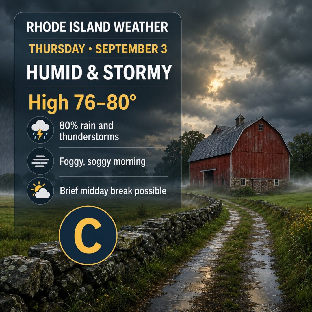 RI Weather for sept. 3, 2026