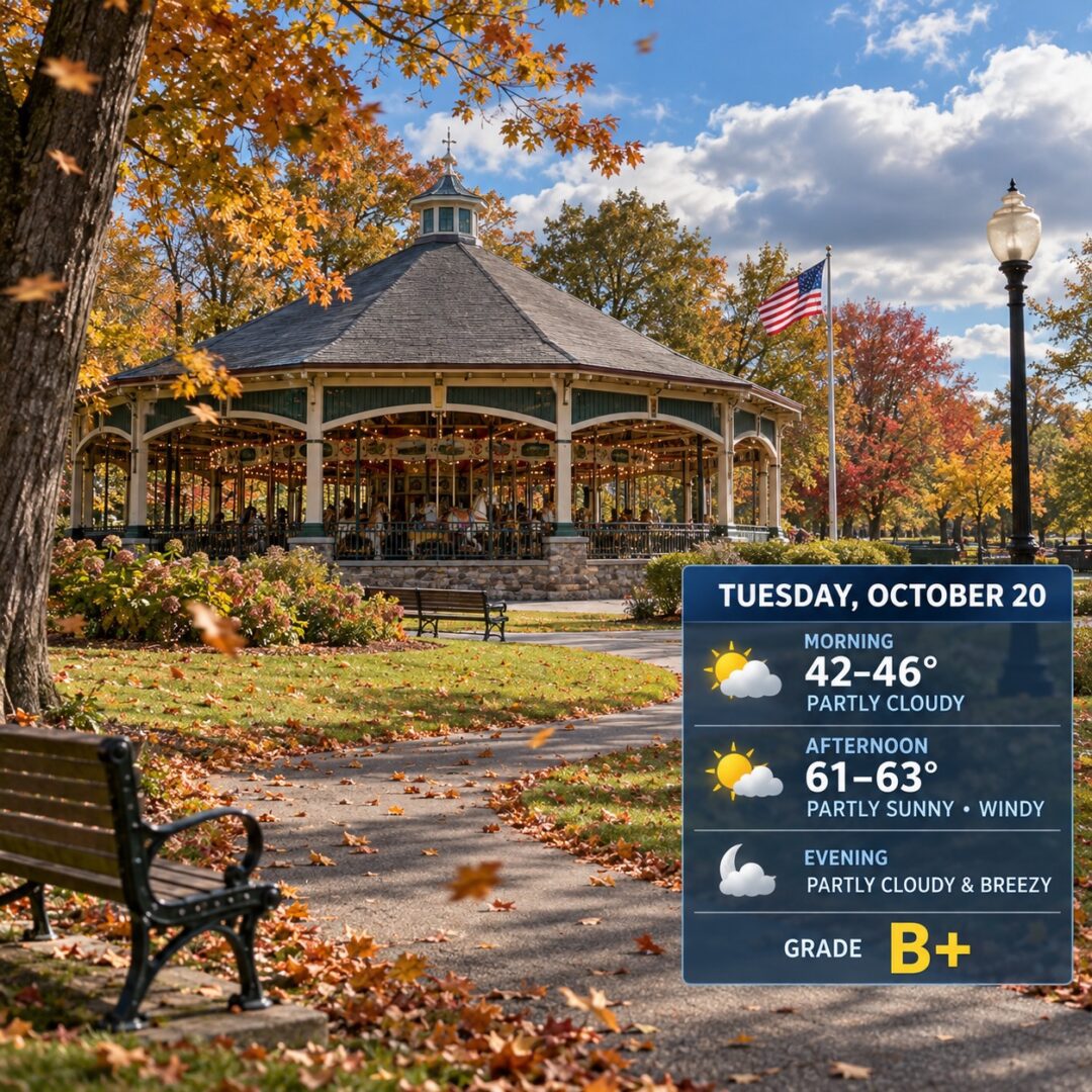 Breezy October at the Looff Carousel