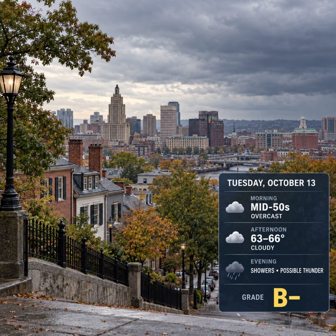 Providence East Side Cloudy Tuesday Forecast