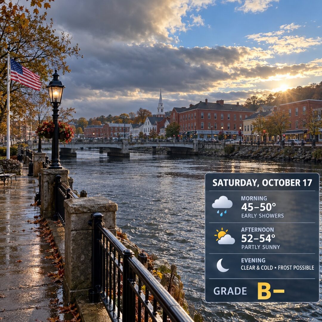 Westerly Riverfront Saturday Forecast