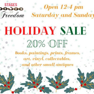 A flyer for a holiday sale.