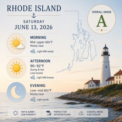 weather for june 13, 2026 in ri