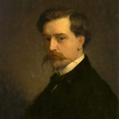 Portrait of a 19th-century gentleman with a mustache and beard.