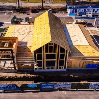 Building under construction.