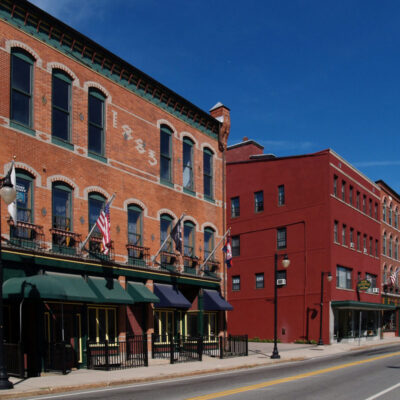 Downtown Woonsocket Historic District. Photo by Marcbela/Wikimedia Commons, public domain.