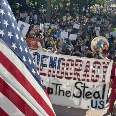 No Kings Providence rally