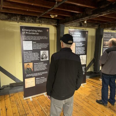 Museum exhibits on Black Providence residents.