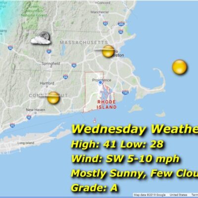 Wednesday weather map.