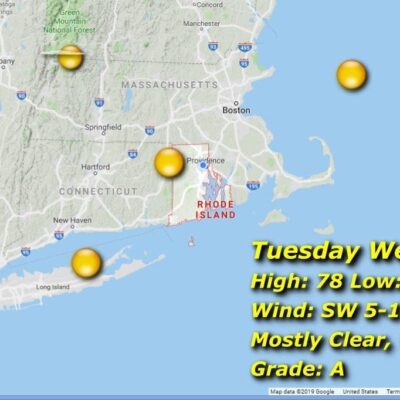 Weather map for thursday.