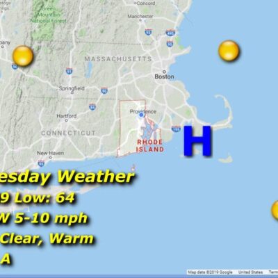 Wednesday weather in Massachusetts may give insights into the weather conditions that might be experienced in neighboring Rhode Island.