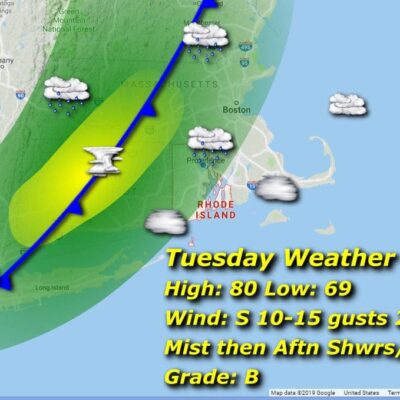 Tuesday weather map.