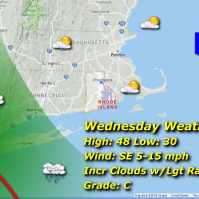 Wednesday weather map.