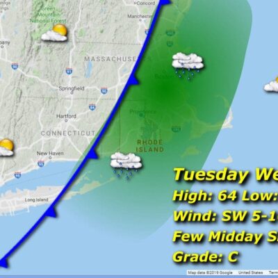 Tuesday weather map.