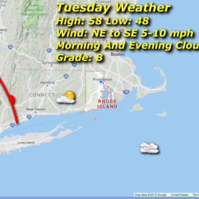 Tuesday weather map.