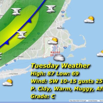Tuesday weather map.