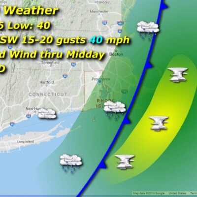 Thursday weather map.