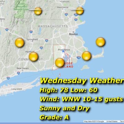 Tuesday weather map.