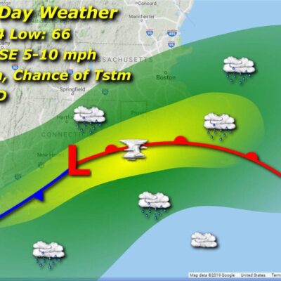Labor day weather map.