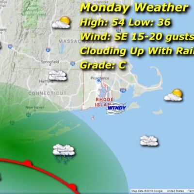 Tuesday weather map.