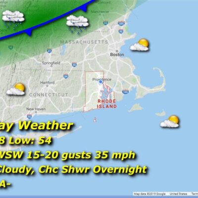 Tuesday's weather forecast for massachusetts, massachusetts, rhode.
