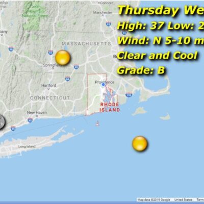 Thursday's weather in New Hampshire.