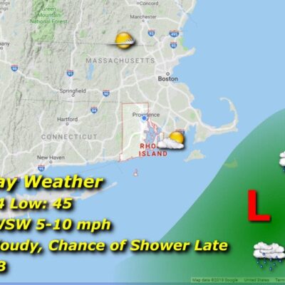 Tuesday's weather in massachusetts.