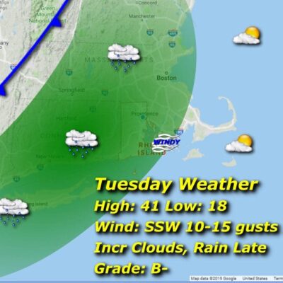 Tuesday weather map.