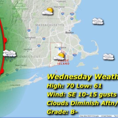 Wednesday weather map.