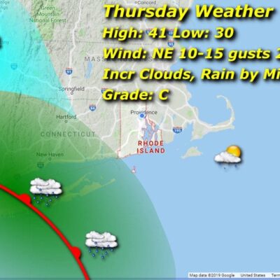 Tuesday weather map.