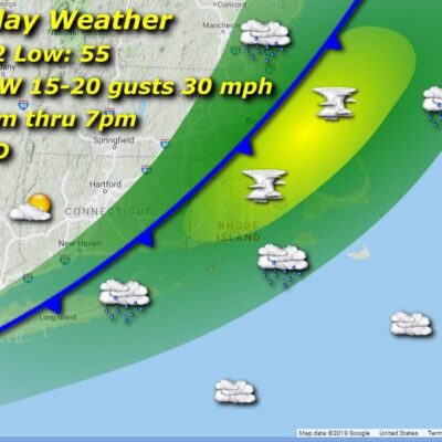 Tuesday weather map.