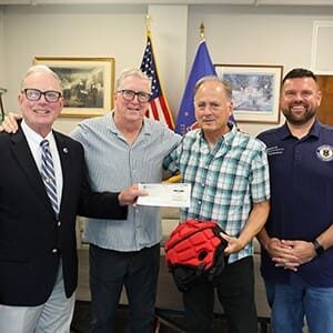 Guardian football helmets in Cranston