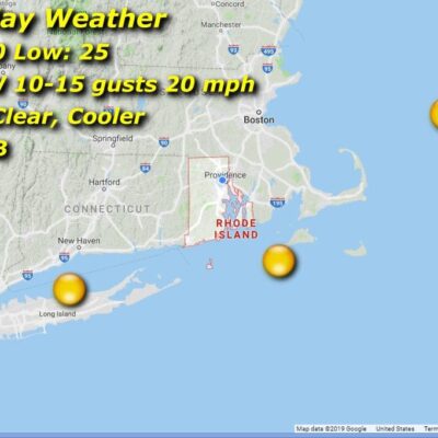 Saturday weather map - screenshot.