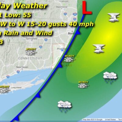 Saturday weather map.