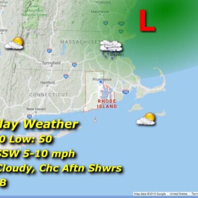         Rhode Island weather expected on Saturday in Massachusetts.