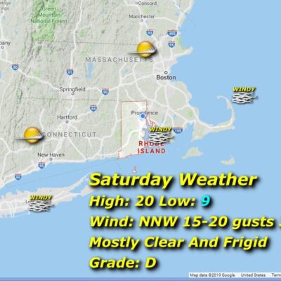 A map showing the current weather conditions in massachusetts.