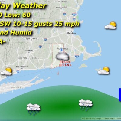 Saturday weather forecast - screenshot.