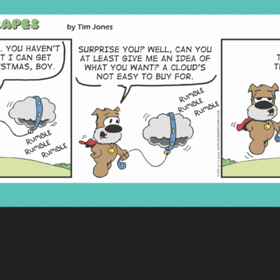A comic strip about a dog and a sheep.