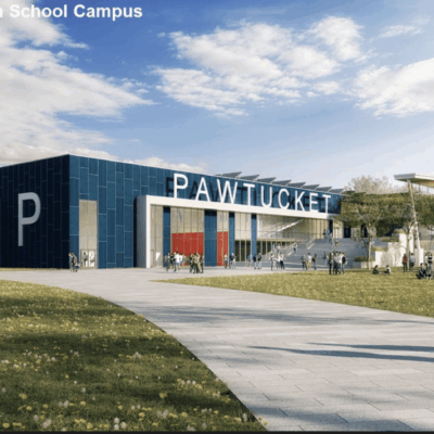 A rendering of the new patterson high school campus.