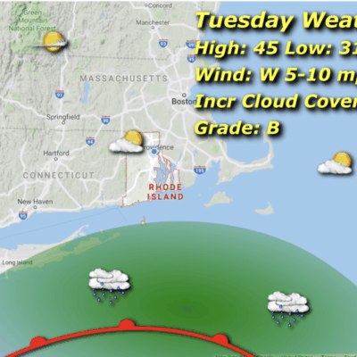 Tuesday weather map.