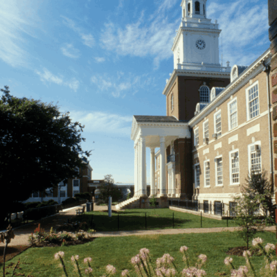 A brick building with a clock tower.
