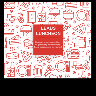 The cover of the leads luncheon book.