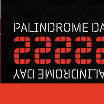A t - shirt that reads palindrome day.