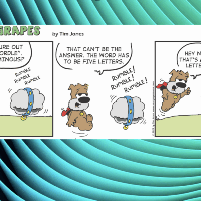 A comic strip about a teddy bear.