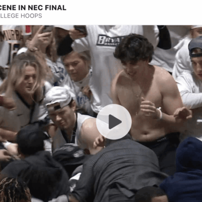 A video of a group of people in a crowd.