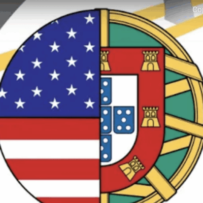 The logo of portugal and the united states.