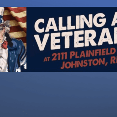Calling all veterans at 71 plainfield pike, johnson, nj.