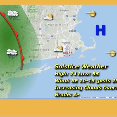 A screenshot of a weather map.